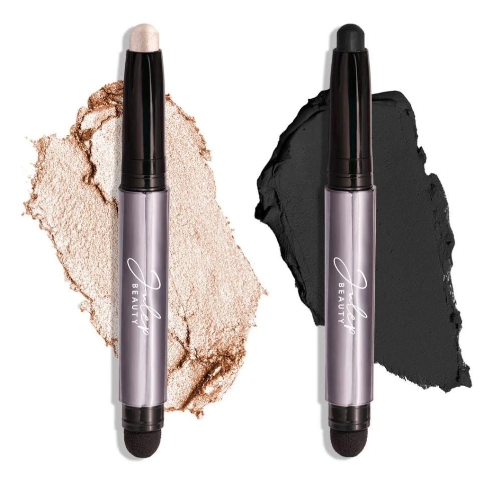 Julep Eyeshadow 101 2-Piece Duo: Pearl Shimmer & Onyx Matte, NIB